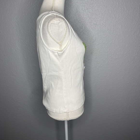 White tank top with butterflies‎ design - Picture 4 of 7